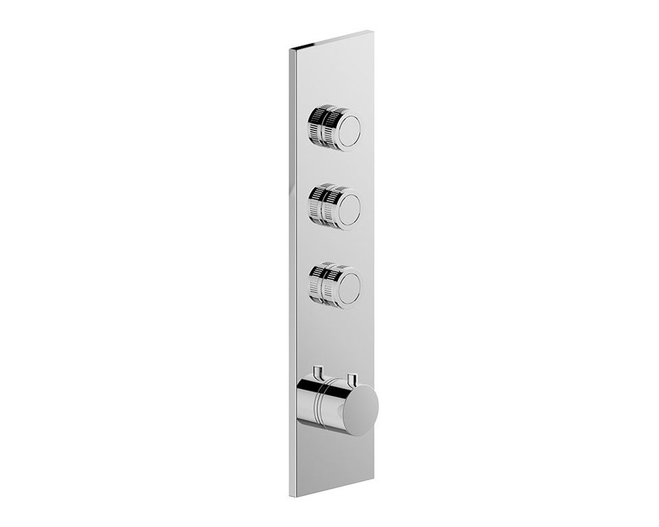 Miscelatore doccia a 3 vie incasso aperture contemporanee