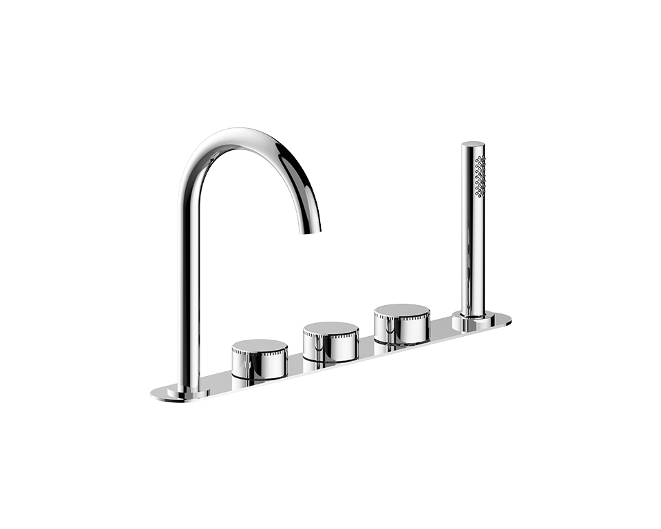 Miscelatore bordo vasca 5 fori