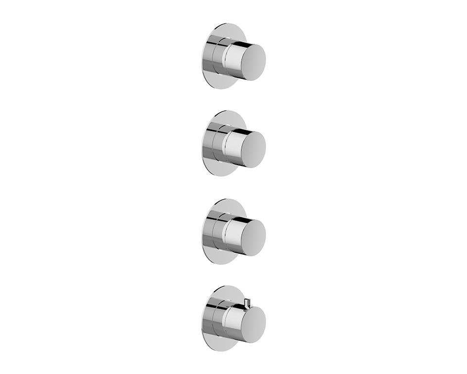 Miscelatore doccia a 3 vie incasso aperture contemporanee