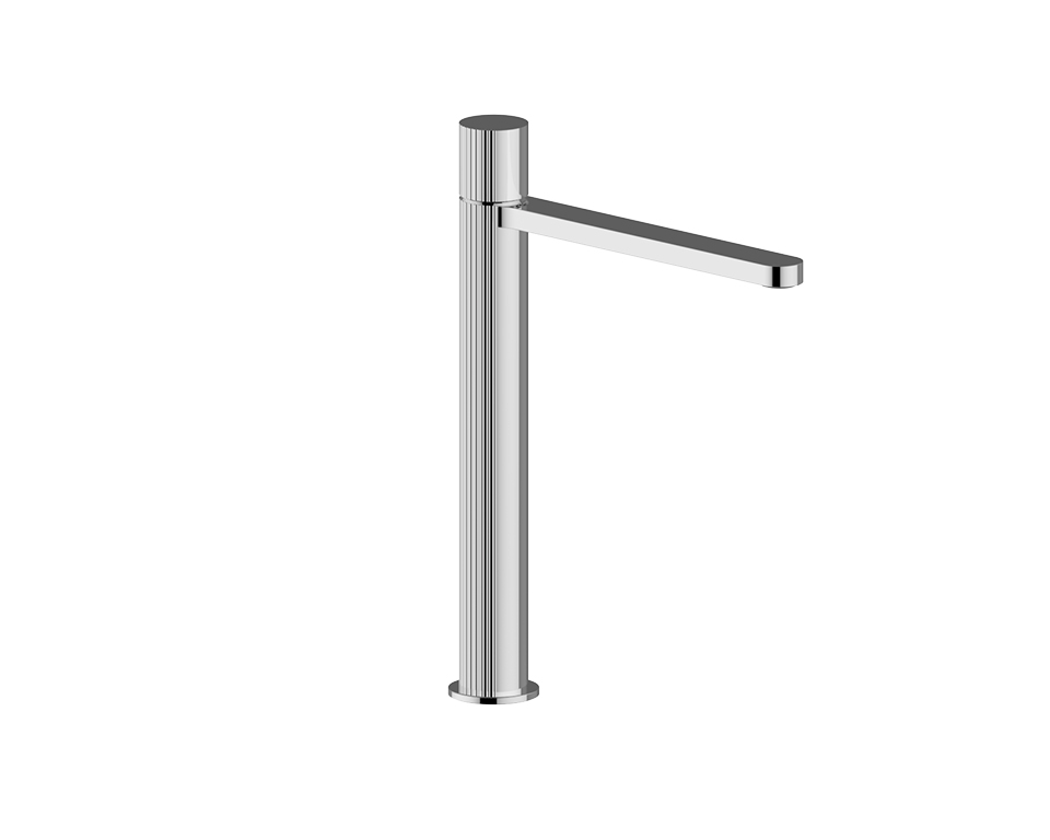 Single-hole tall washbasin mixer